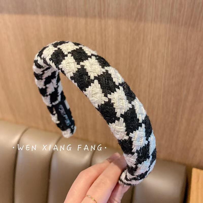 Maillard Style Headband Women S High Cranial Top Pressure Hair Headband Simple And Versatile Face Wash Non-Slip Hair Hole New Headdress