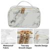 VOCOSTE Makeup Travel Makeup Brush Marble Toiletry Bag for Gray Pouch, Organizer, Women, 21x13x9cm, White,