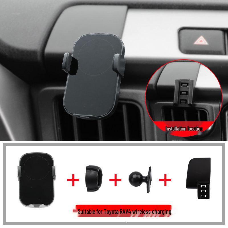 Wireless Charging Phone Holder for Toyota RAV4, Prado, and Land Cruiser