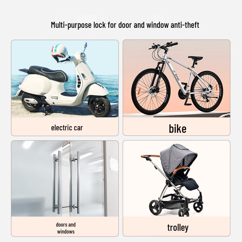 Jingdong JSYH 5-Digit Password Bicycle Cable Lock