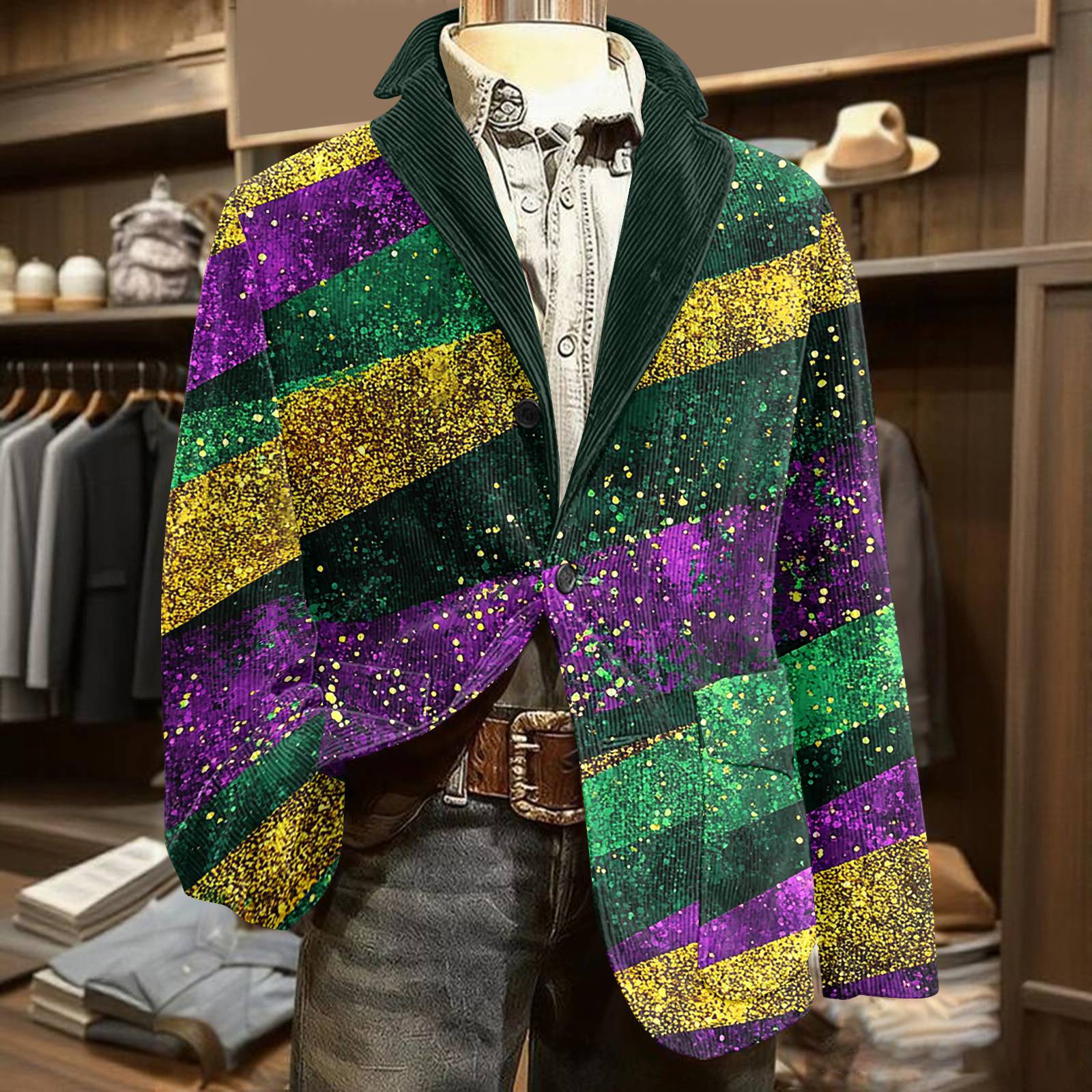 

Мужской вельветовый теплый пиджак-кардиган с принтом и карманами, мужской повседневный костюм M жёлтый