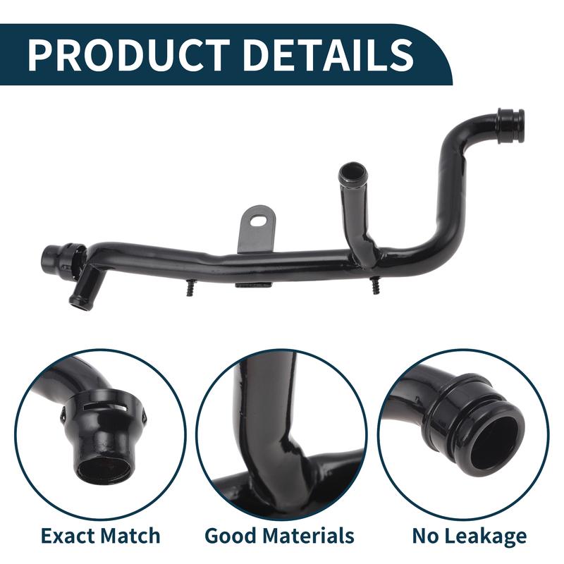 UXCELL Radiator Hose for Volkswagen Passat 2001-2005 No.06B121065AC Iron Coolant Pipe
