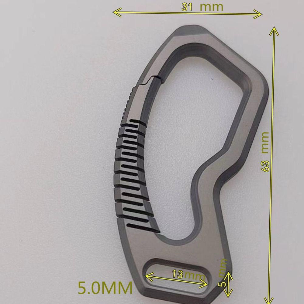 Titanium Alloy Titanium Alloy Keyrings Super Lightweight Pendant New EDC Tool  Male Creativity Gift