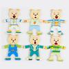 3-D Puzzle Box Shape Matching Board Toy Bear/Rabbit Dress Changing Busy Board Toy for Toddler Learning Educational Gift