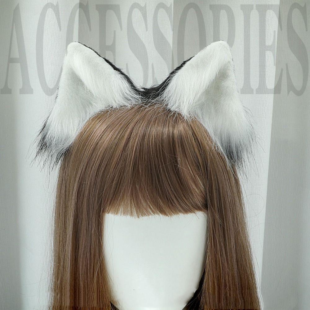 Plush Cat Ears Hair Clips Lolita Cosplay Hair Accessories Furry Animal Ears Headwear Party
