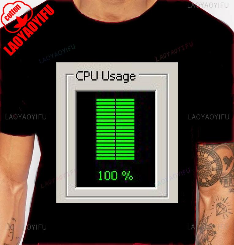Windows 95 Grafik Lustig Computersystem T-Shirt Vintage 90er 80er Programmierer Witz Meme Herren T-Shirt Baumwolle Kurzarm Y2k T-Shirts
