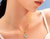 S925 Sterling Silver Hetian Jade Fu Character Necklace, Chinese Style Light Luxury Clavicle Chain for Women - Elegant Gift Accessory