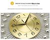 Trendy European Iron Art Living Room Wall Clock: Stylish Home Quartz Timepiece