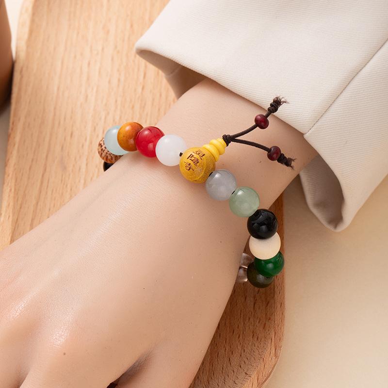 Eighteen-Seed Rosary Plate Playing With Colorful Bracelets, Bodhi Seeds, Buddha Beads, Bracelets, Retro Lucky Jewelry, Couple Bracelets