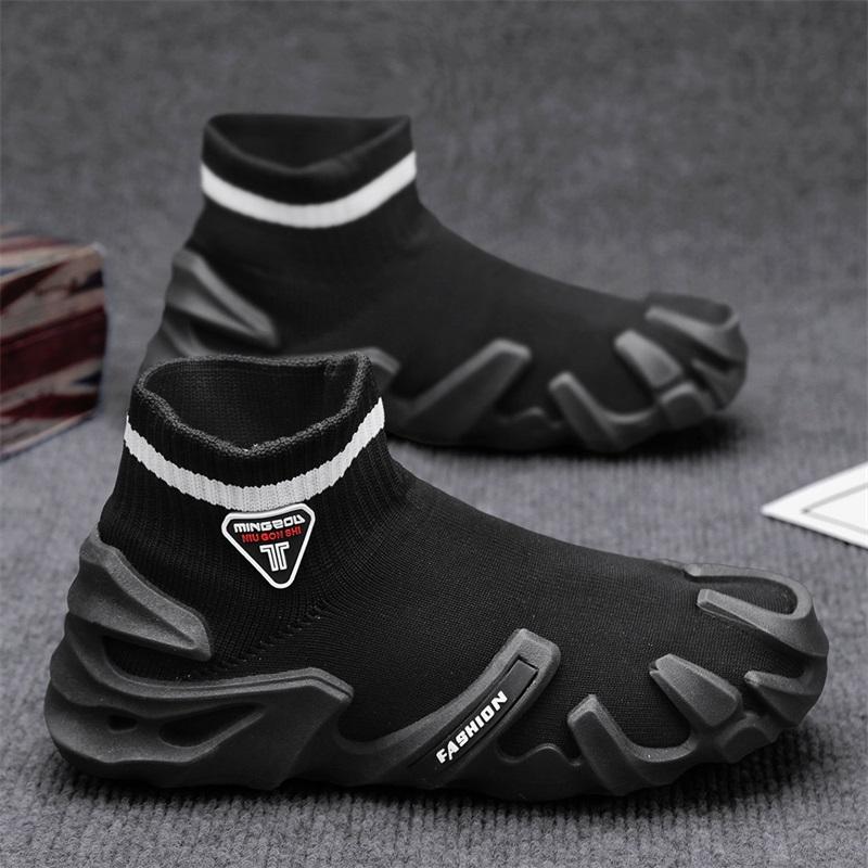 Designer Flying Weave Men Casual Shoes Outdoor Breathable Non-slip Walking Sneakers Lightweight Comfortable Running Sport Shoes