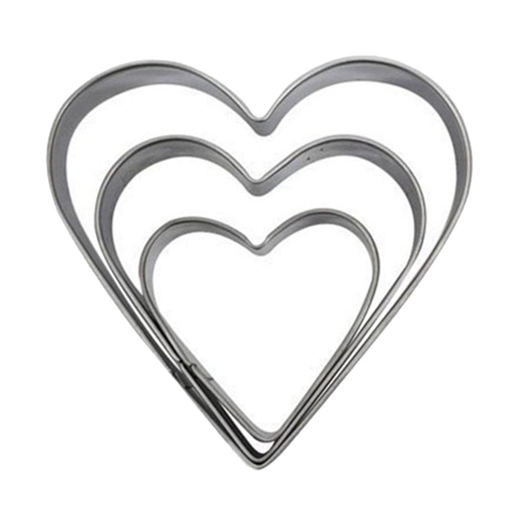 

Формы для выпечки из нержавеющей стали, рождественские формы для печенья, кухонный набор для приготовления своими руками heart-shaped