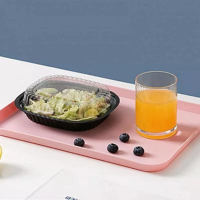 Nordic Rectangular Plastic Storage Tray Home Kitchen Fruit Dessert Tray Dinner Plate Storage Organizer Kitchen Accessories