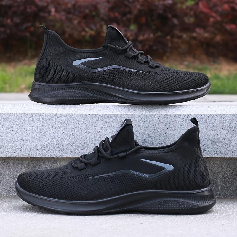 Lätta Casual Sneakers för Herrar med Halkfri Sula - Andningsbart Nät- och Tygtillverkat Ovandel, Slitstark PU-Sula, Rund Tå Låg Topp Design för Vandring, Utomhusbruk, Resor