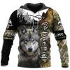 Men's New Autumn/Winter American Retro-Style Hoodie Casual Jacket Featuring A 3D Wolf Graphic Streetwear AestheticUnisex Woman's