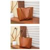 Solid Color, Large Capacity Bag, Women's, New Style, Fashionable, Retro, Tote Bag, Versatile, Single Shoulder Mother Bag