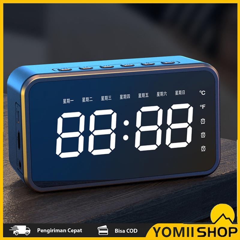 Wireless Clock BT Speaker AI Smart Artificial Voice Control Small Audio