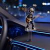 Cat Spring Car Ornament, Rocking Black White Figurine, 2D Flat Acrylic Swaying Dashboard Decor for Vehicle, Interior Accessories Sale Goods
