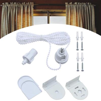 32mm Roller Blind Hardware Fittings Set with Beaded Chain Brackets and Screws for Window Curtain Shade Easy Installation