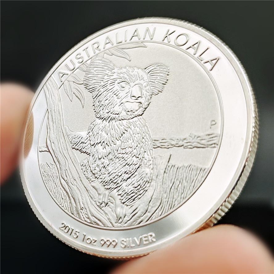 Australsk Koala Minnemynt Elizabeth II Minnemynt 1 DOLLAR for Hjemmedekorasjoner MIT