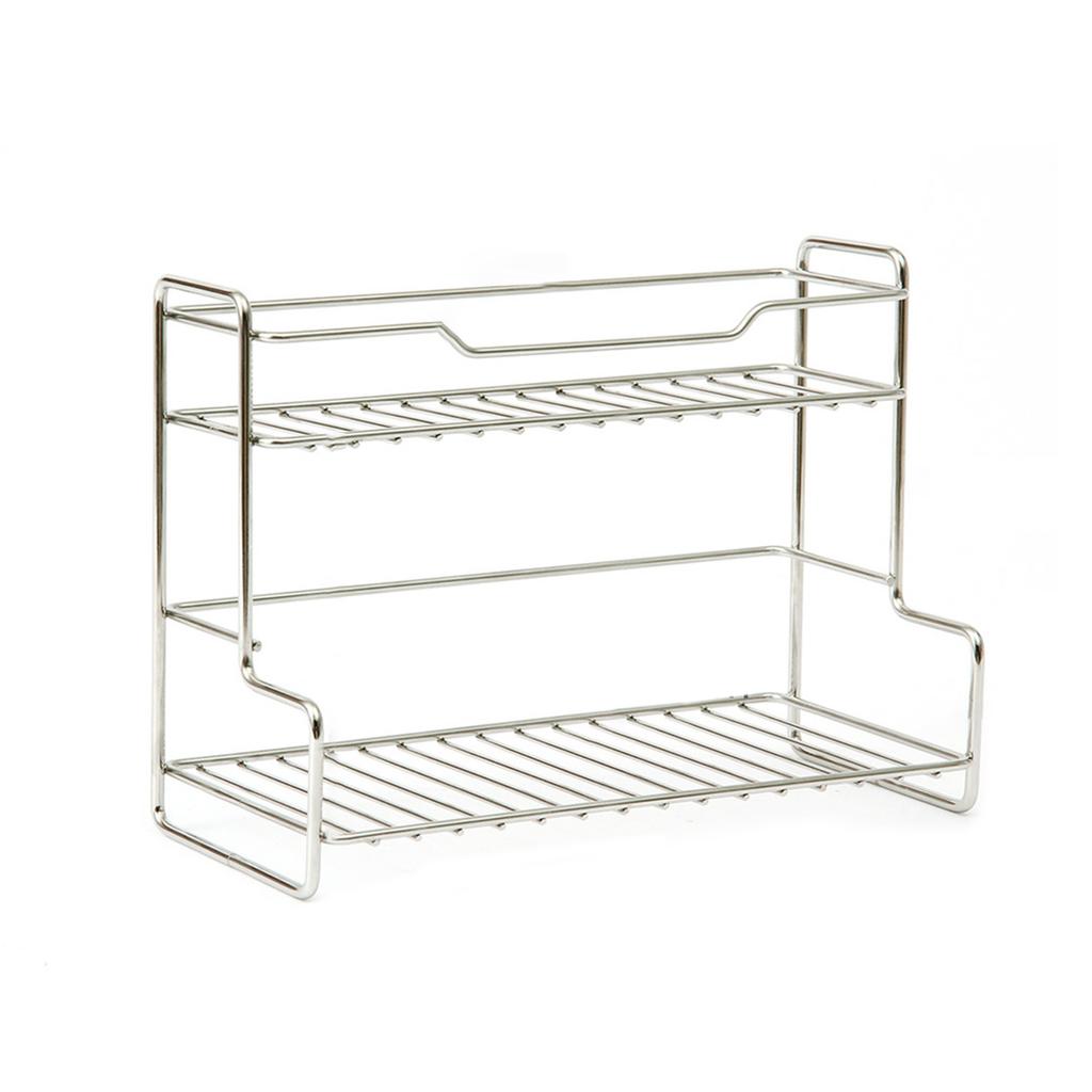 Elegant Sturdy Stainless Steel Desktop Organizers Portable Accessory for Bedroom and Kitchen Clutters Reduction