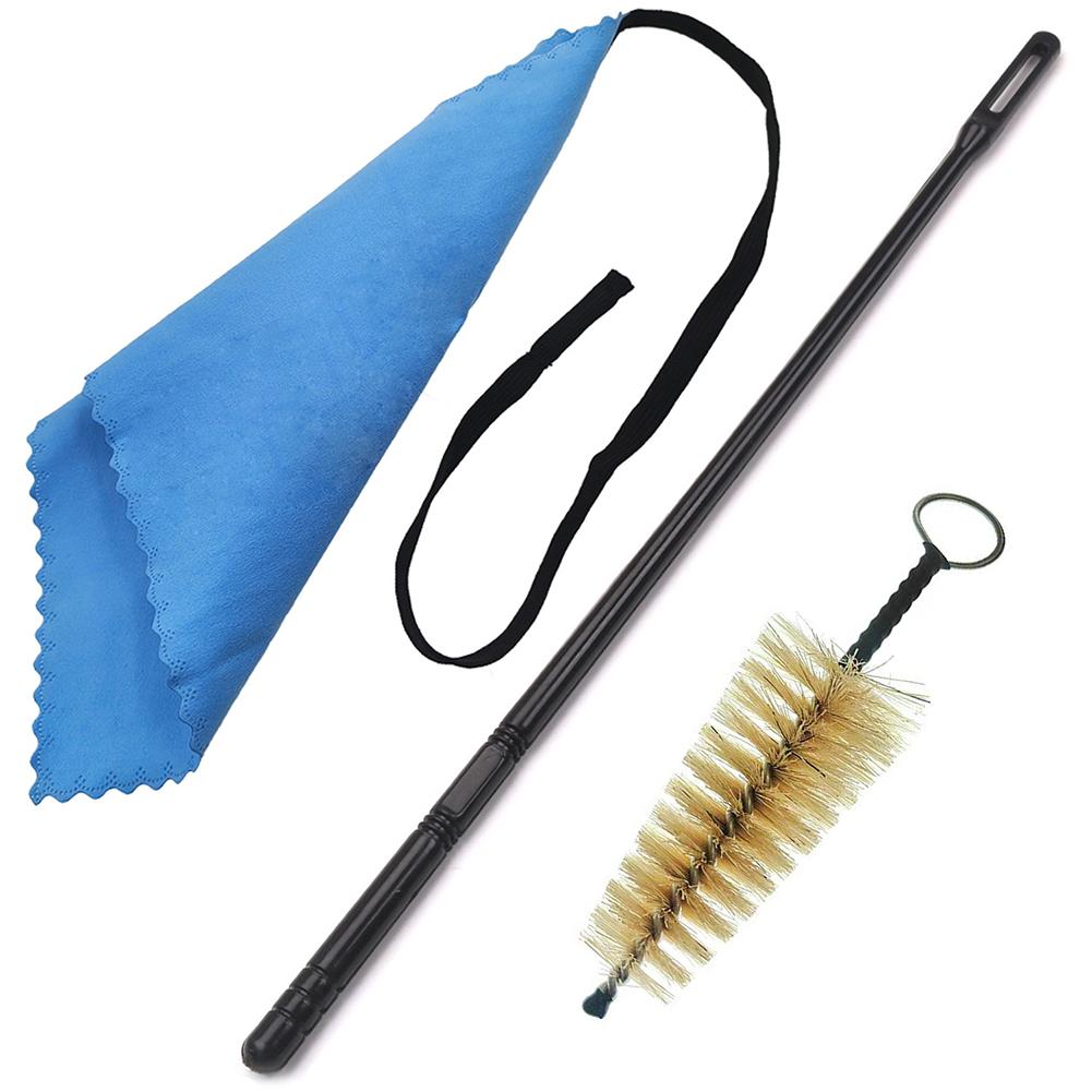 3Pcs Flute Cleaning Tool Reusable Piccolo Cleaning Brush Multifunctional Flute Care Rod and Brush Wind Instrument Cleaning Tool синий