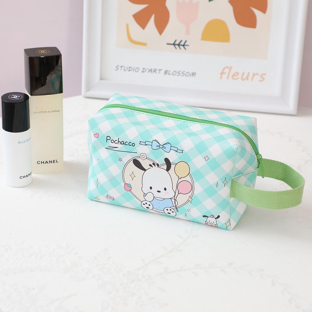 

Мелоди Грид Пати Мультяшная Кожа Водонепроницаемая Сумка для Хранения Макияжа с Ручкой Rhombus Heart PC