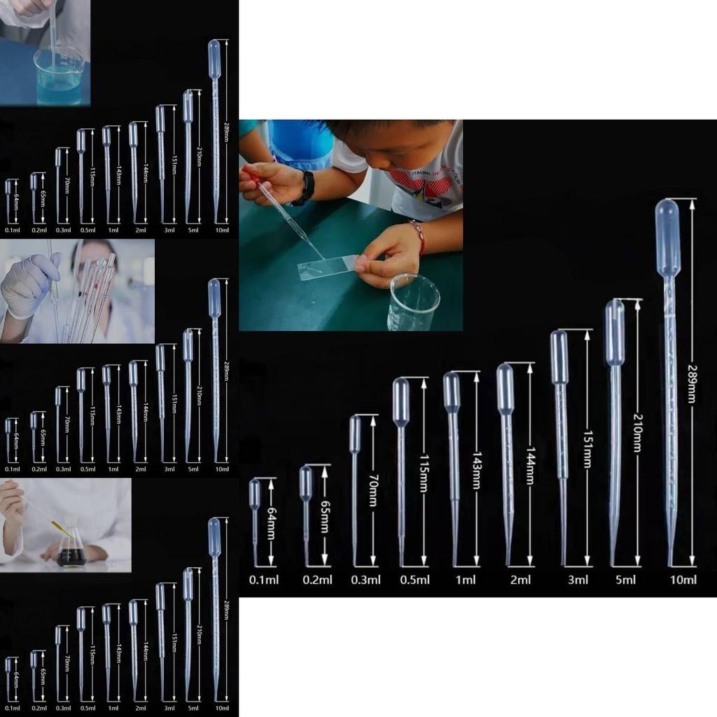 Premium Disposable Plastic Pipettes With Clear Measurement Scales For Accurate Liquid Transfer