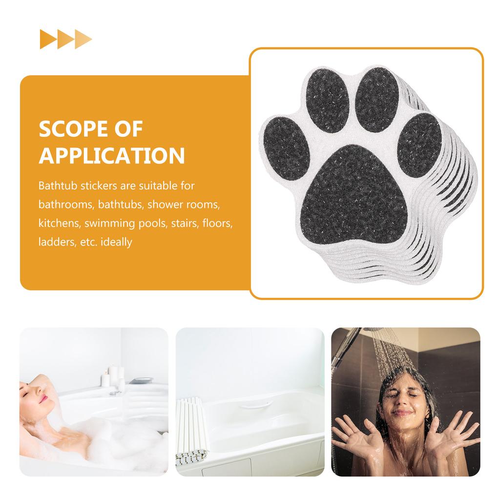 Non Slip Bathtub Stickers 10pcs Waterproof Shower Floor Grips Anti Skid Decals for Bathroom Pool Kitchen Floor Safety