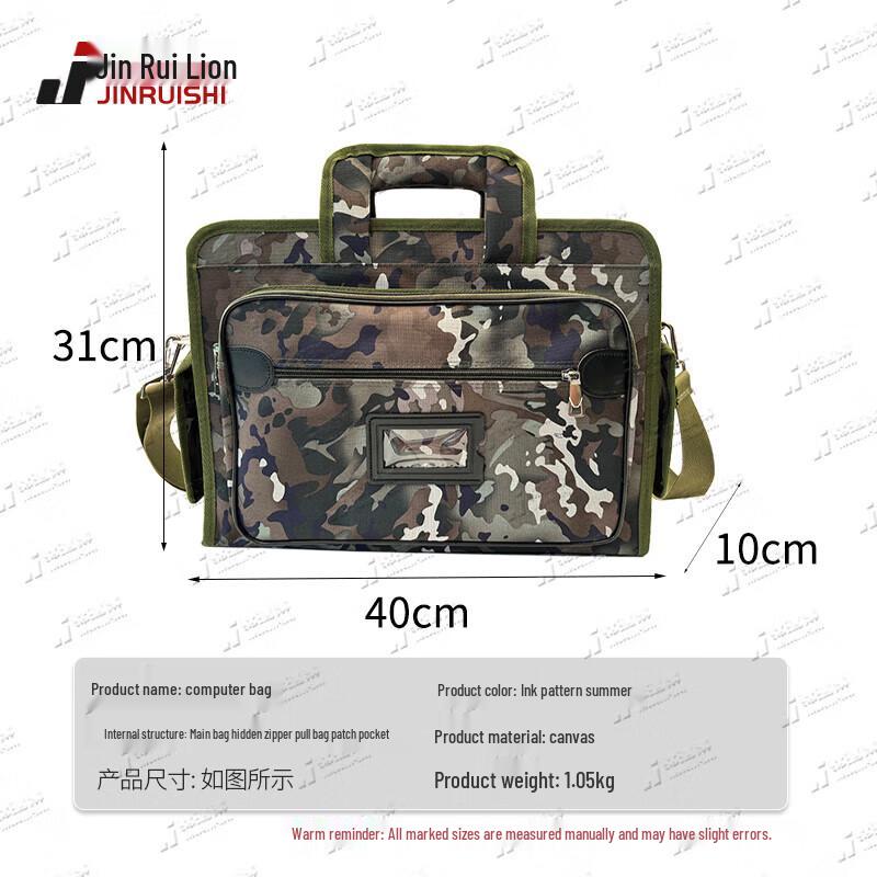 Ink Wash Camouflage Tactical Laptop & Document Bag