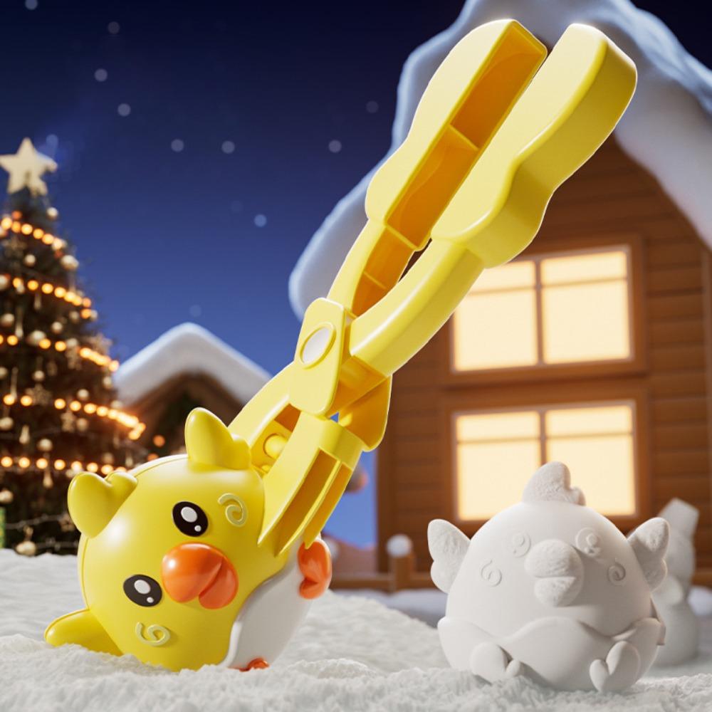 Schneewerkzeuge Frosch Schneeballklemme Spielzeug Ferkel Küken Schneeballmacher Schneeform Kinderspielzeug