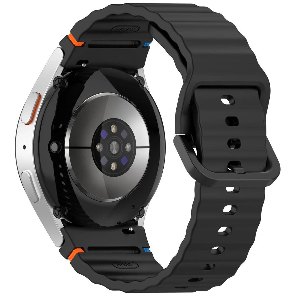 Official Silicone Strap for Samsung Galaxy Watch 7/FE/6/5/4 44mm 40mm Bracelet wristband Galaxy Watch 6 4 Classic 47/43/46/42mm