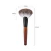 Luxurious Silver Fox Makeup Natural Easy To Wooden Finishing Powder Loose Powder Face Suitable for Professionals and Beginners Y-KINZ Brush, Bristle,