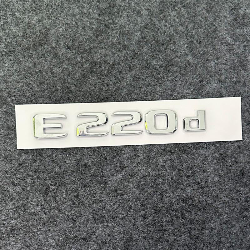 3D ABS Buchstaben E220d GLC220d C220d C250d GLE350d 4Matic Emblem für Mercedes Benz W205 Auto Kofferraum Aufkleber