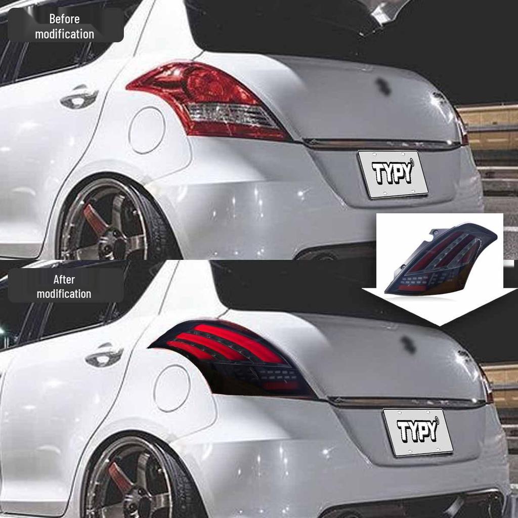 LED Taillight Assembly for 2005-2016 Suzuki Swift with DRLs and Turn Signals