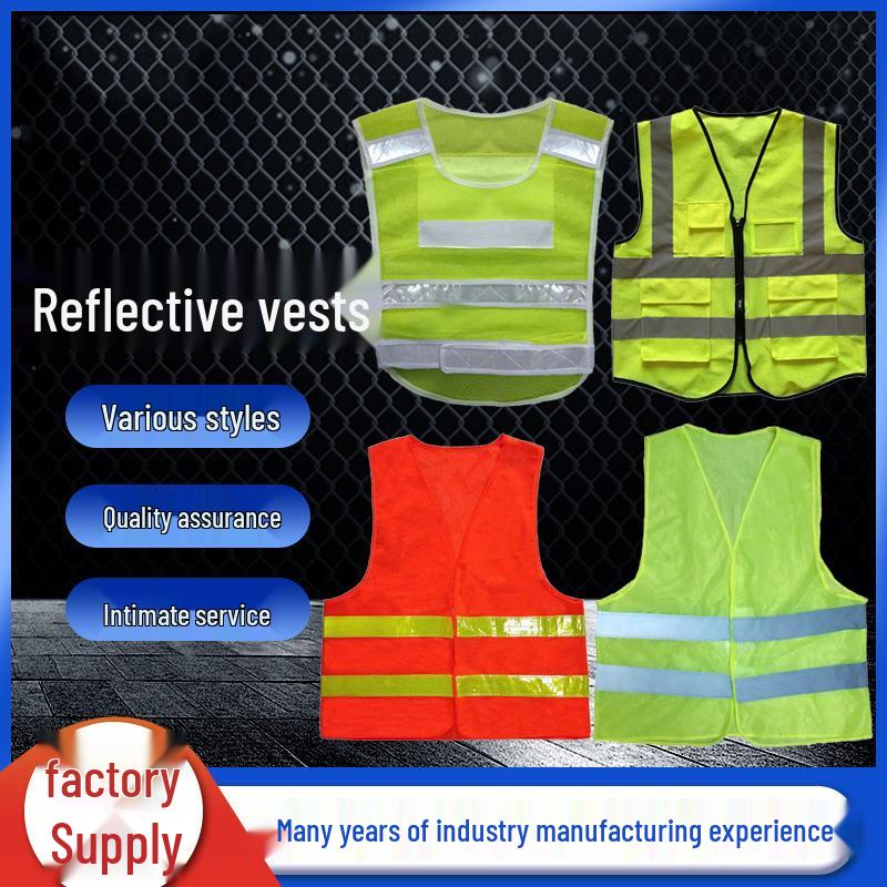 Custom Reflective Safety Vest for Construction and Sanitation