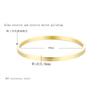 Lady's open bracelet with plain ring of stainless steel, fashionable bracelet