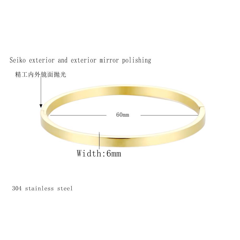 Lady's open bracelet with plain ring of stainless steel, fashionable bracelet