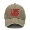 John 316 Love Bible Verse Baseball Cap Unisex Adjustable Distressed Casual Hat