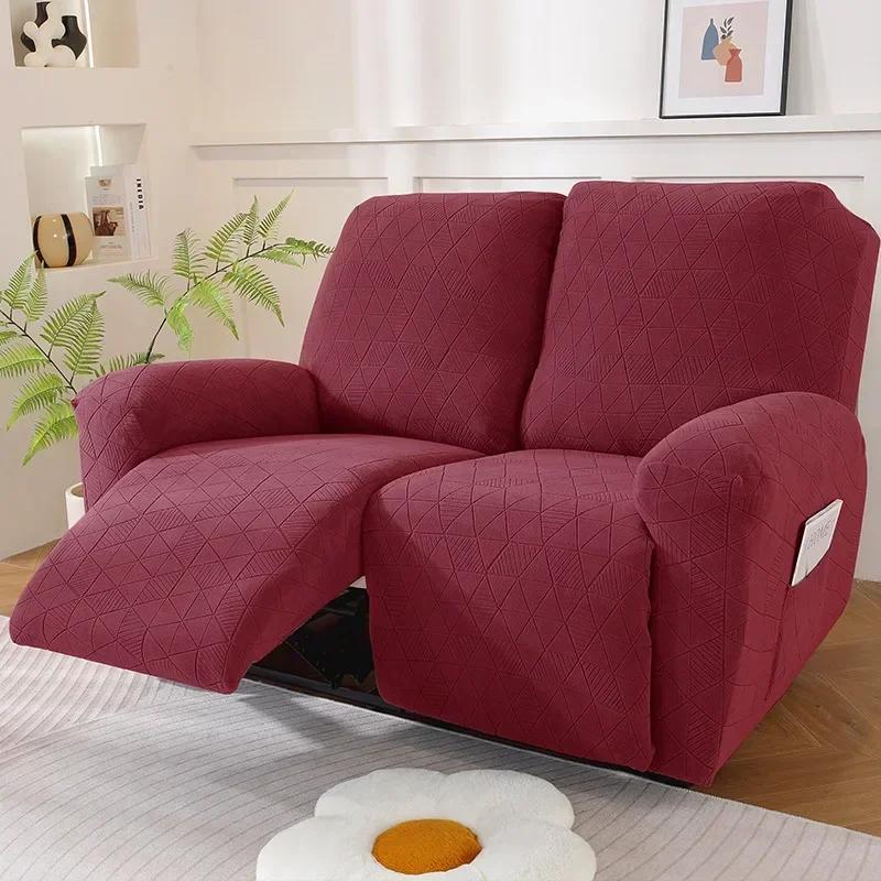 Recliner Sofa Cover Non-slip Massage  Sofa Cover All-inclusive Lounger Single Seater Couch Sofa Slipcover Armchair Cover