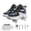 Deform Retractable Roller Shoes Stylish Wheel Shoe for Adults Casual Walk Boys Girls Sneaker Skate 2 in 1 Roller Skates
