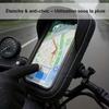 Support Téléphone Universel pour Vélo, Rotation 360° Ajustable Ecran Tactile TPU - Noir