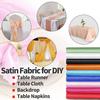3m/5m Satin Fabric By The Yard Shiny Luxury Metallic Shiny Upholstery Lining Drapery DIY Crafts Soft  for Wedding Decorations