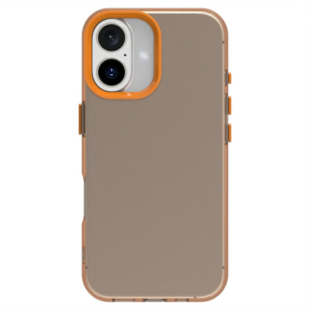 Candy Series For iPhone 16 Plus Case PC+TPU+PET Anti-Drop Phone Cover