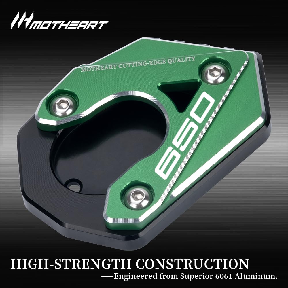 MotHeart Motorcycle Side Stand Stabilizer Compatible Ninja 650 2016-2024 Motorcycle Auxiliary Parts Side Stand