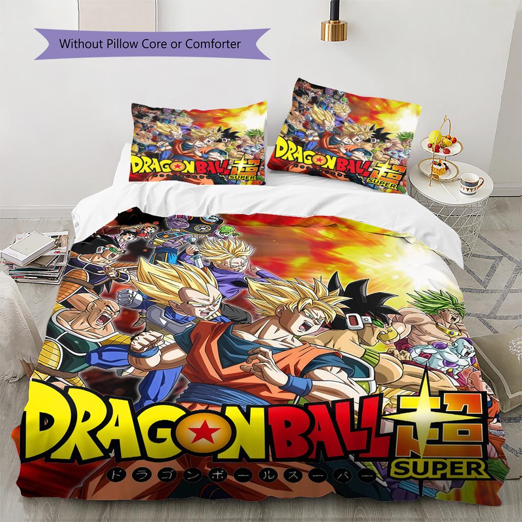 Dragon Ball Horizon Bedding Set Soft Duvet Cover Breathable Lightweight