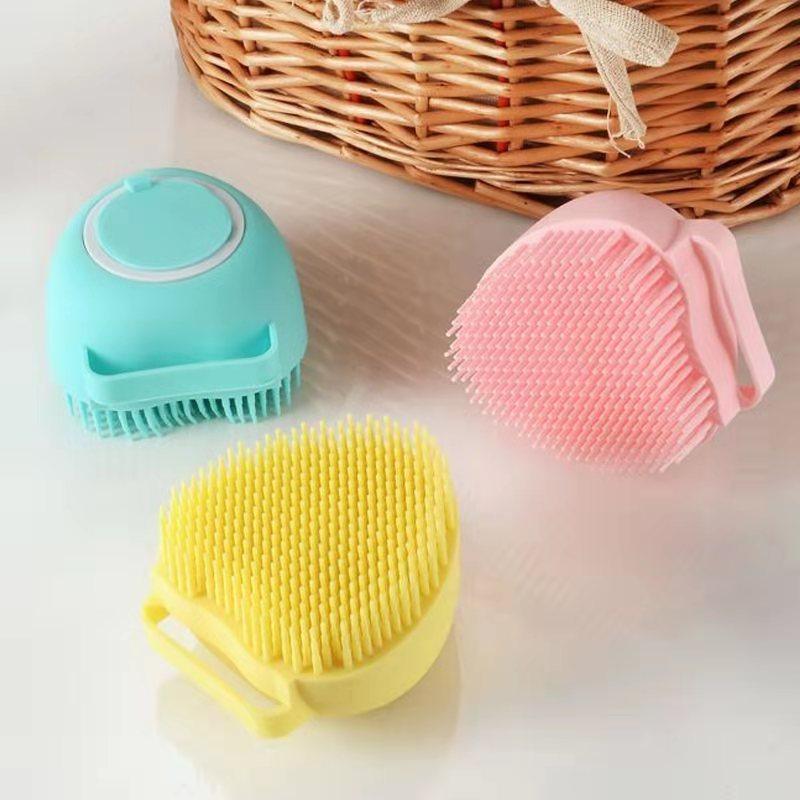 Bathroom Puppy Big Dog Cat Bath Massage Gloves Brush Soft Safety Silicone Pet Accessories for Dogs Cats Tools