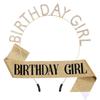 Birthday Girl Rhinestone Headband & Sash Set – Perfect Party Gift & Decoration