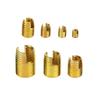 50pcs M3-M12 Self Tapping Inserts Brass Brass Slotted Thread Inserts Threaded Inserts Kit  Tool Set