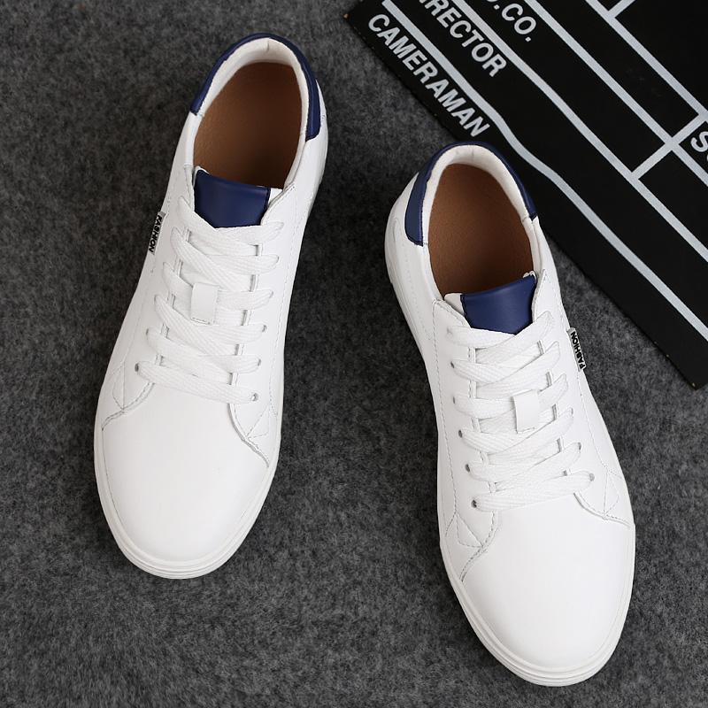 Fashion Genuine Leather Men's Sneakers Leisure Walk Casual Shoes Luxury Original Vulcanize Shoes for Men Versatile Skateboard Footwear