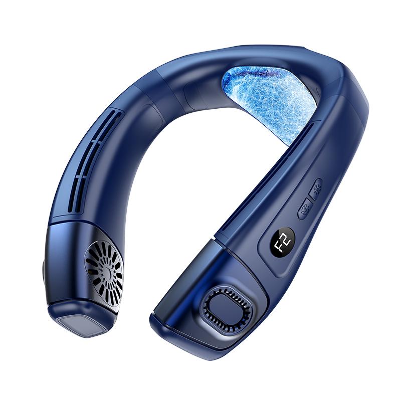 Neck Air Conditioner Portable Neck Fan Rechargeable Semiconductor Cooling Bladeless Fan Outdoor  Fan Wearable Cooler